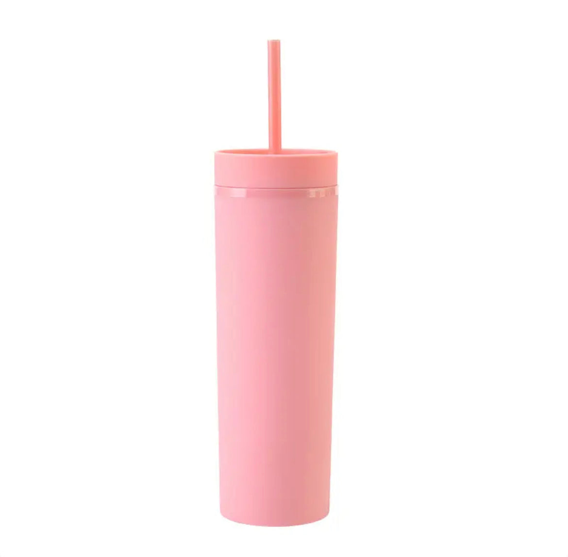 Skinny Matte Tumblers w/ straw, lid, & 3 assorted waterproof ocean stickers