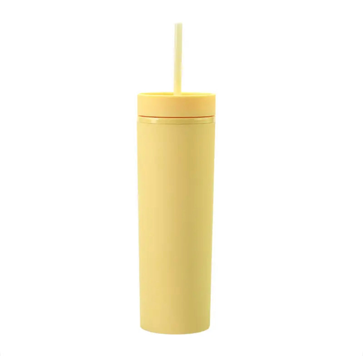 Skinny Matte Tumblers w/ straw, lid, & 3 assorted waterproof ocean stickers