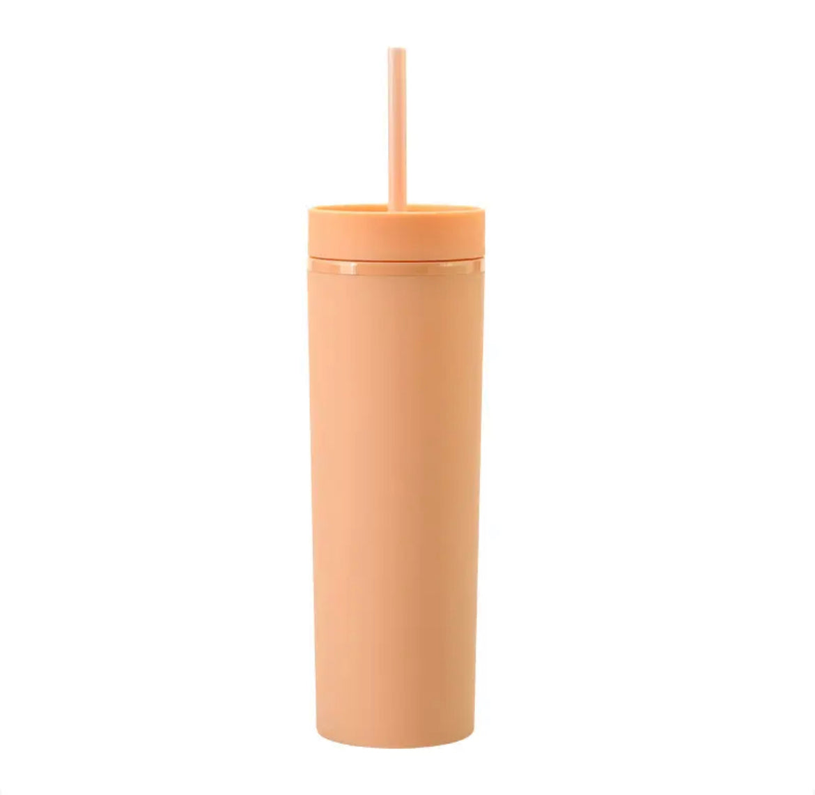 Skinny Matte Tumblers w/ straw, lid, & 3 assorted waterproof ocean stickers