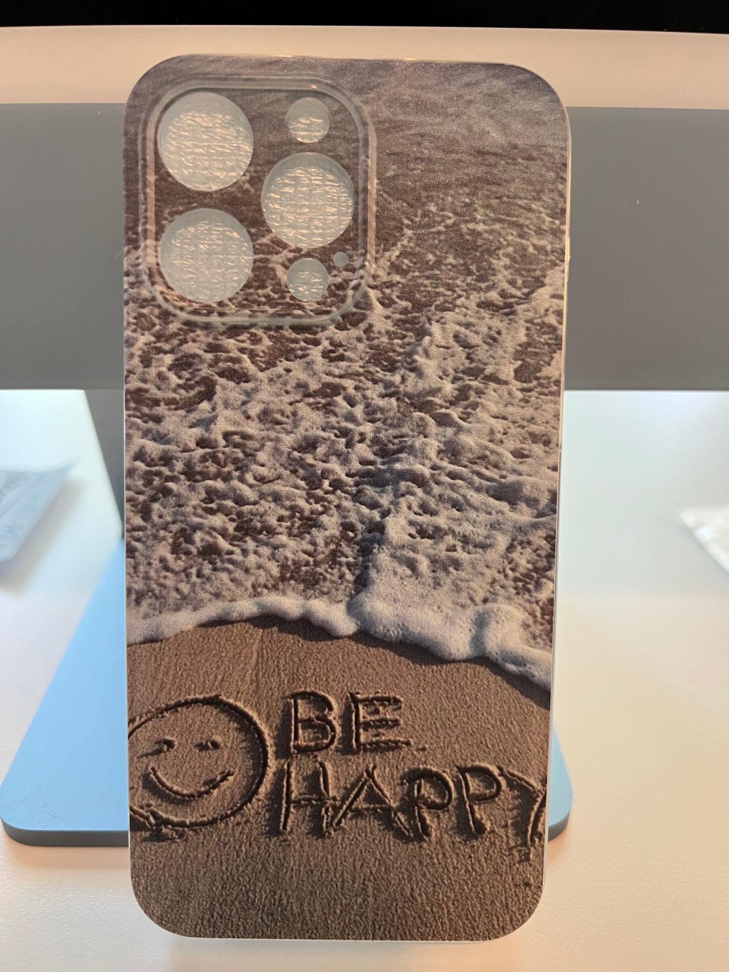 Be Happy Beach theme Iphone flexible case