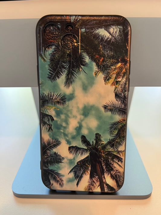 Palm tree theme Iphone flexible case