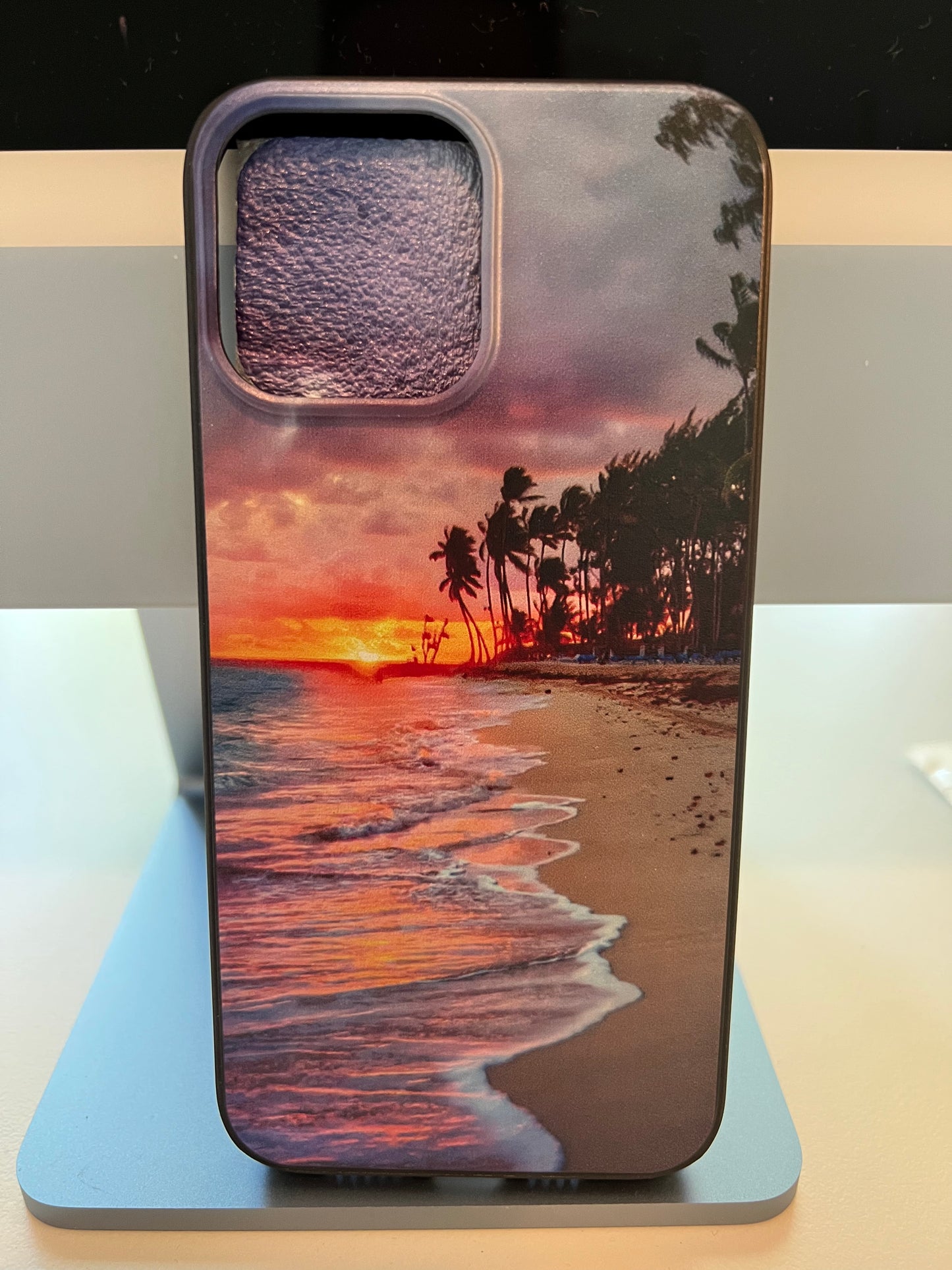 Ocean sunset theme Iphone flexible case