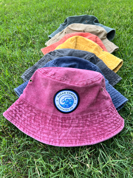 Ocean Comfort logo bucket hat